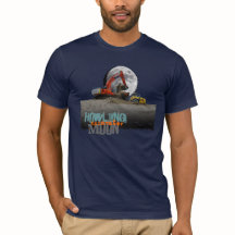 Camiseta de la luna del excavador del grito