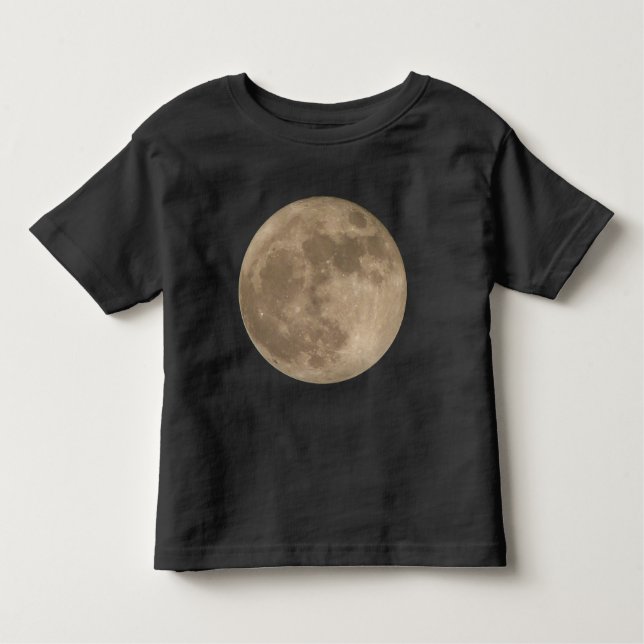 Camiseta de la luna llena del bebé camiseta de la  (Anverso)