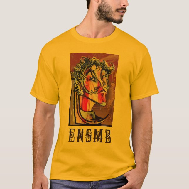 Camiseta de la luz de logotipo de ENSMB (Anverso)