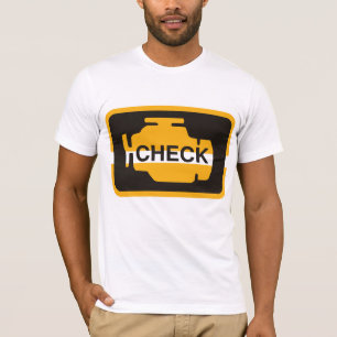 Camiseta de la luz del motor de comprobación