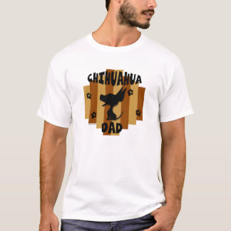 Camiseta de la luz del papá de la chihuahua