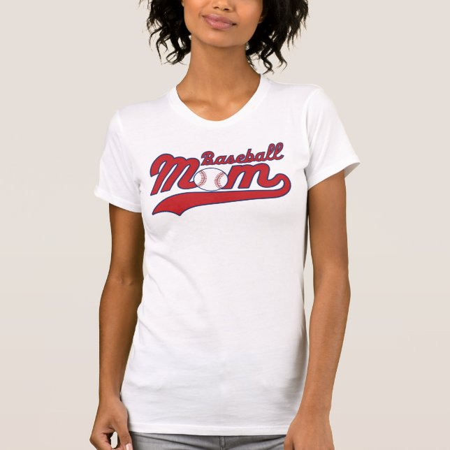 Camiseta De La Madre Del Béisbol (Anverso)