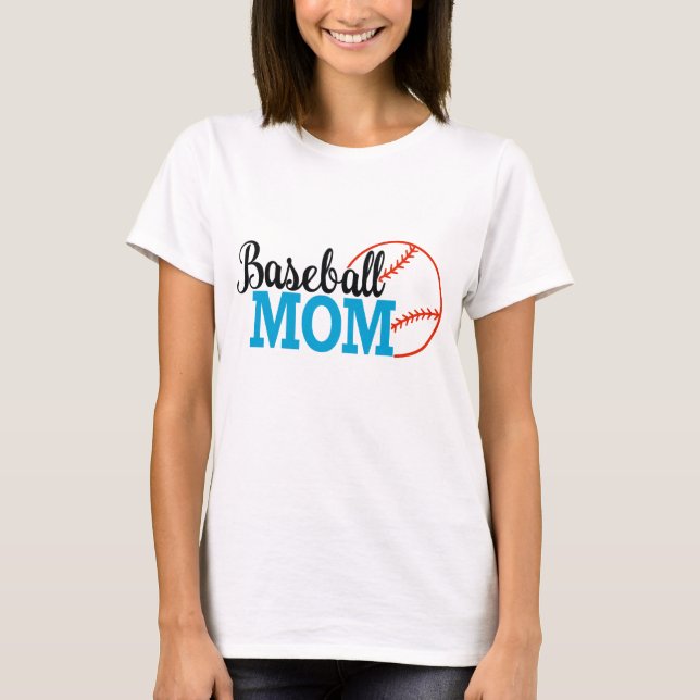 Camiseta De La Madre Del Béisbol (Anverso)