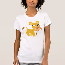 Camiseta de la madre personalizado León y Cachorro