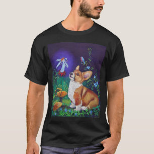 Camiseta de la magia del Corgi Galés del Pembroke