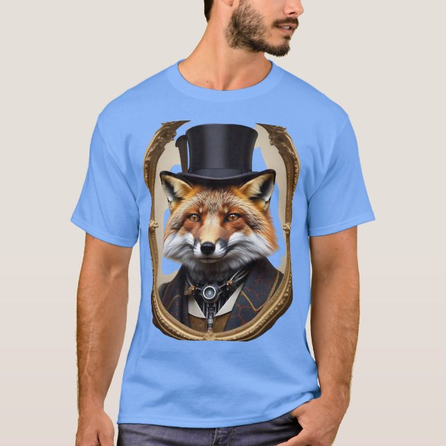 Camiseta 👑 De La Majestad De Fox De Viaje De Tiempo (Anverso)