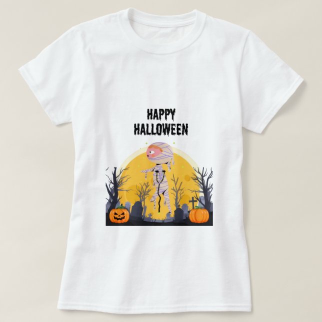 Camiseta de la mamá de Halloween | Camisas diverti (Diseño del anverso)
