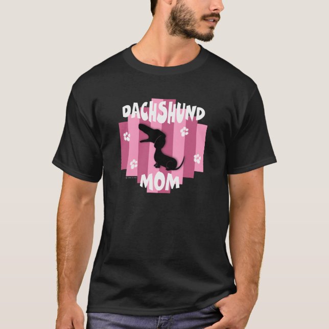 Camiseta de la mamá del Dachshund (Anverso)
