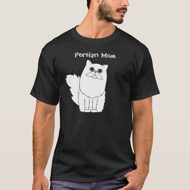 Camiseta de la mamá del gato persa (Anverso)