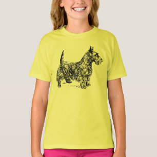 Camiseta de la manga casquillo del PERRO de