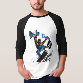 Camiseta de la manga del gráfico 3/4 del huésped