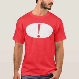 Camiseta de la marca de exclamación
