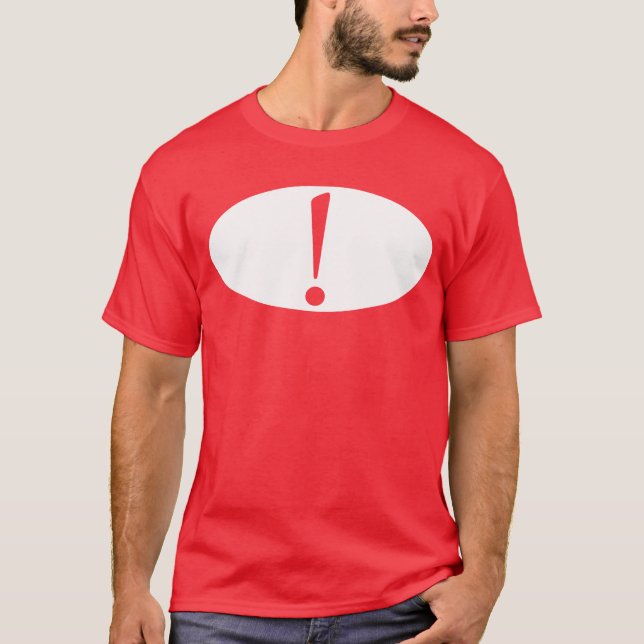 Camiseta de la marca de exclamación (Anverso)