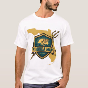 Camiseta de la marca de pesca con logo de Florida