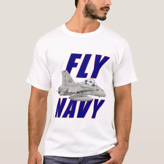 Camiseta de la marina de guerra de la mosca