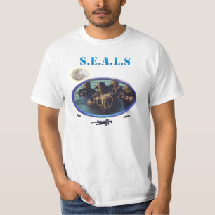 Camiseta de la marina de guerra de los sellos