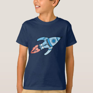 Camiseta de la marina de los niños del espacio de