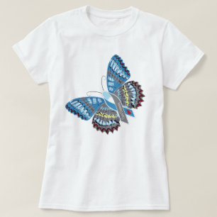 Camiseta de la mariposa de la diabetes de la