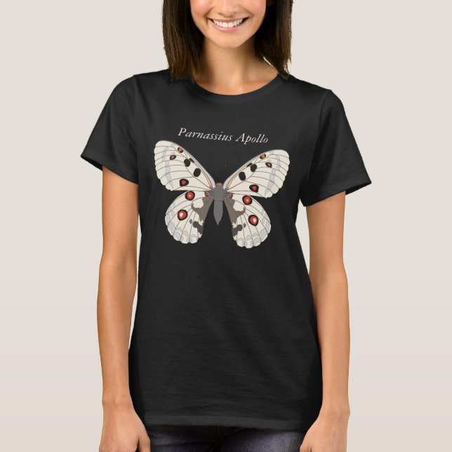 Camiseta de la mariposa de Parnassius Apolo (Anverso)