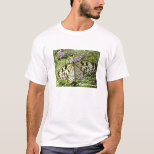 Camiseta de la mariposa del papel de arroz