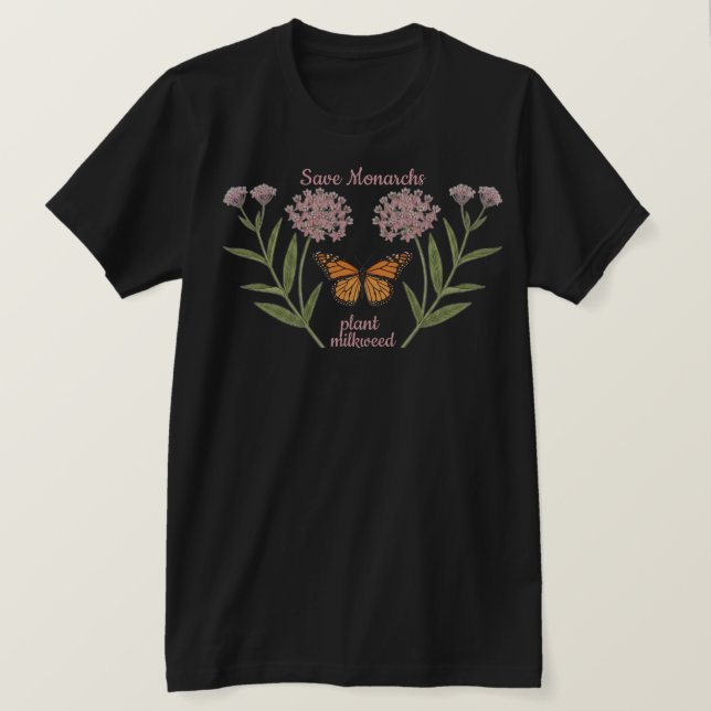 Camiseta de la mariposa monarca (Anverso del diseño)