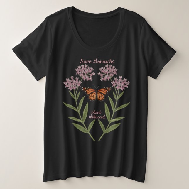 Camiseta de la mariposa monarca (Anverso del diseño)