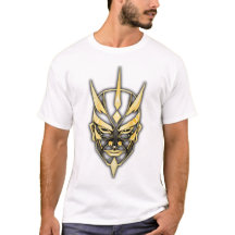 Camiseta de la Máscara de Samurái Dorada