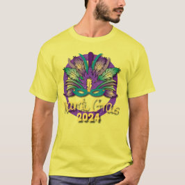 Camiseta de la máscara Mardi Gras 2024