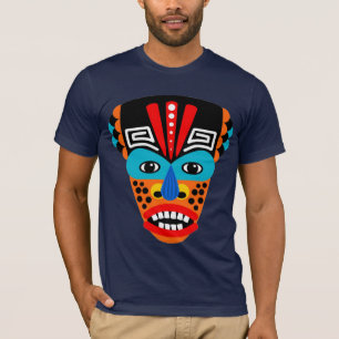 Camiseta de la máscara tribal étnica