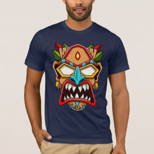 Camiseta de la máscara tribal étnica