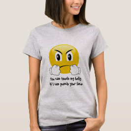Camiseta de la maternidad del tacto del Belly de