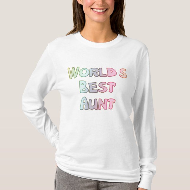CAMISETA DE LA MEJOR TÍA DEL MUNDO (Anverso)