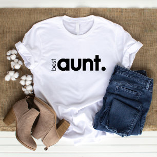 Camiseta de la mejor tía linda mujer moderna