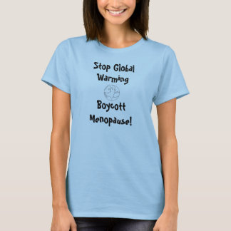 Camiseta de la menopausia del boicoteo