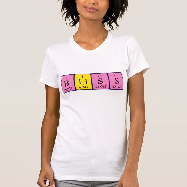 Camiseta de la mesa periódica (Anverso)