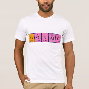 Camiseta de la mesa periódica de Donato