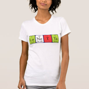 Camiseta de la mesa periódica de Lunetta