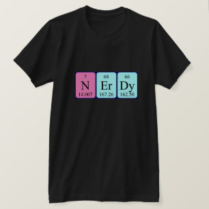 Camiseta de la mesa periódica Nerdy