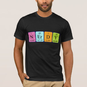 Camiseta de la mesa periódica Nerdy