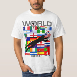 Camiseta de la meta de la bandera del equipo del