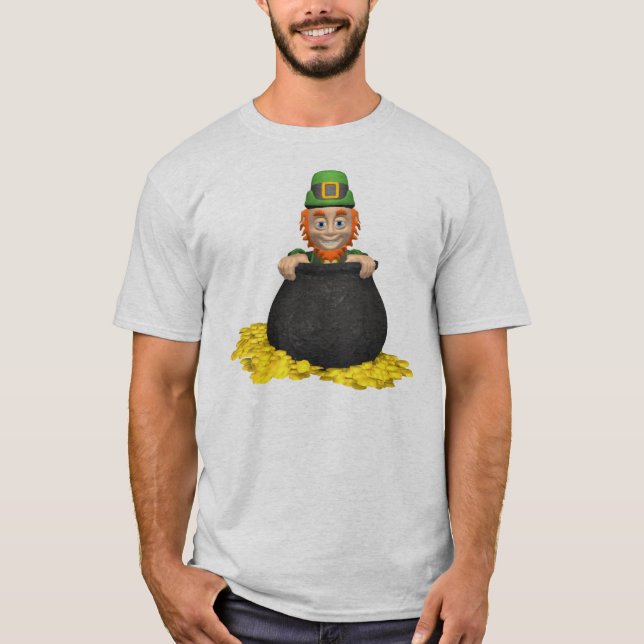 Camiseta de la mina de oro del Leprechaun (Anverso)