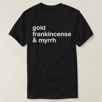 camiseta de la mirra del incienso del oro
