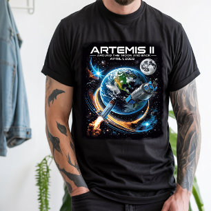 Camiseta de la Misión Artemis II de la NASA para l