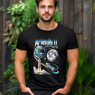 Camiseta de la Misión Artemis II NASA Moon Cosmic 