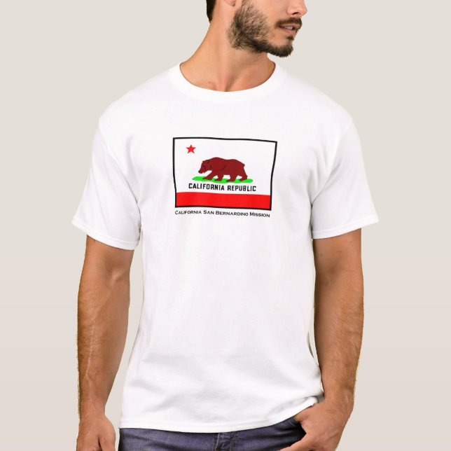 Camiseta de la misión de California San Bernardino (Anverso)