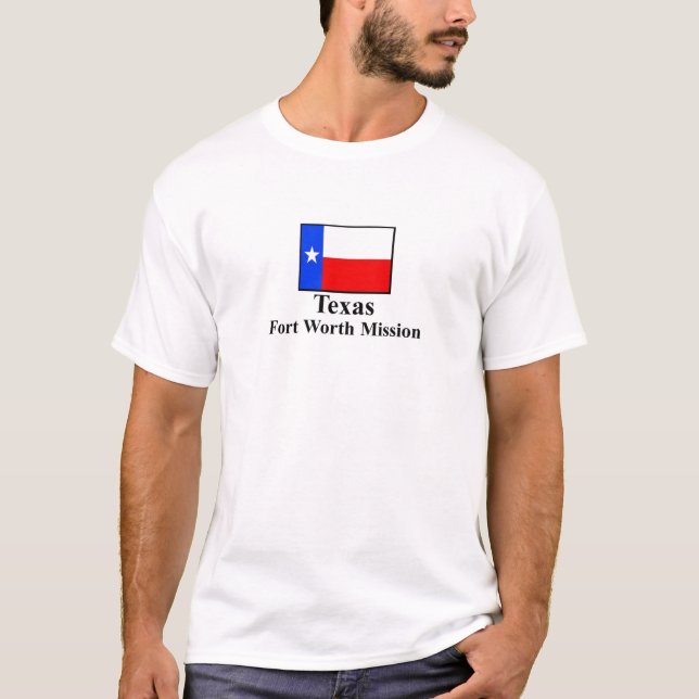 Camiseta de la misión de Tejas Fort Worth (Anverso)