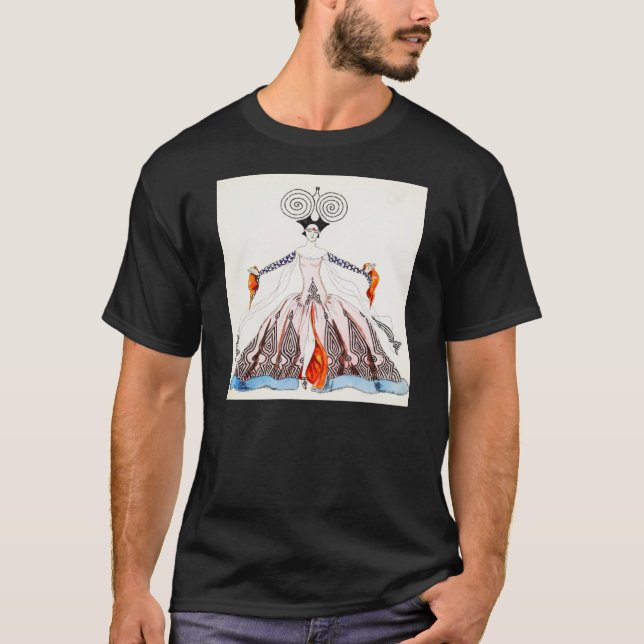 Camiseta de la moda del art déco de Jorte Barbier (Anverso)
