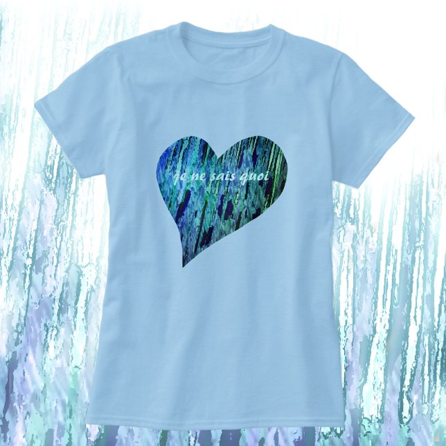 Camiseta de la Moda del corazón azul de Je Ne Sais (Subido por el creador)