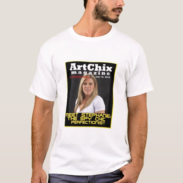 Camiseta de la moda del espía de Stephanie (Anverso)