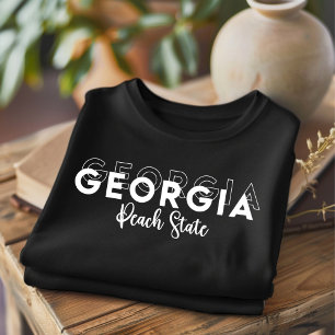 Camiseta de la moda del estado de Georgia Peach